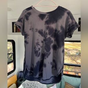 Navy Tie Dyed This Cozy T-shirt by Cupio (size: small)